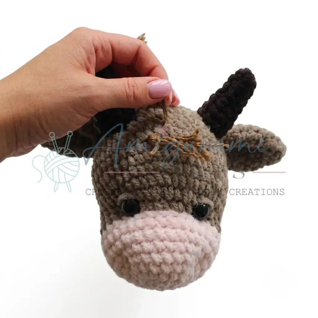 Kesha the Bull Calf Amigurumi Pattern crochet project crochet project detail 5