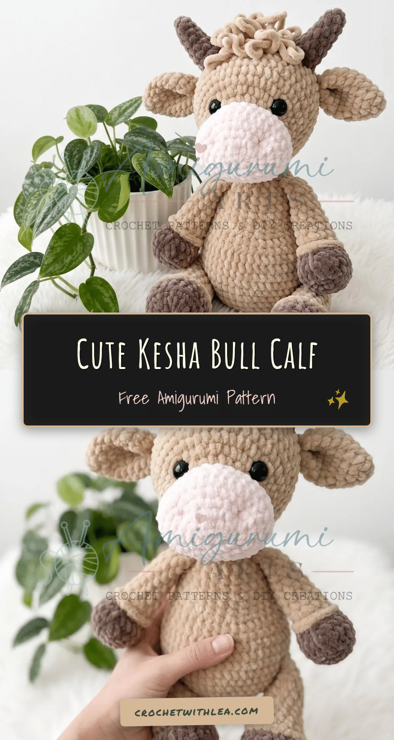 Kesha the Bull Calf Amigurumi Pattern crochet pattern
