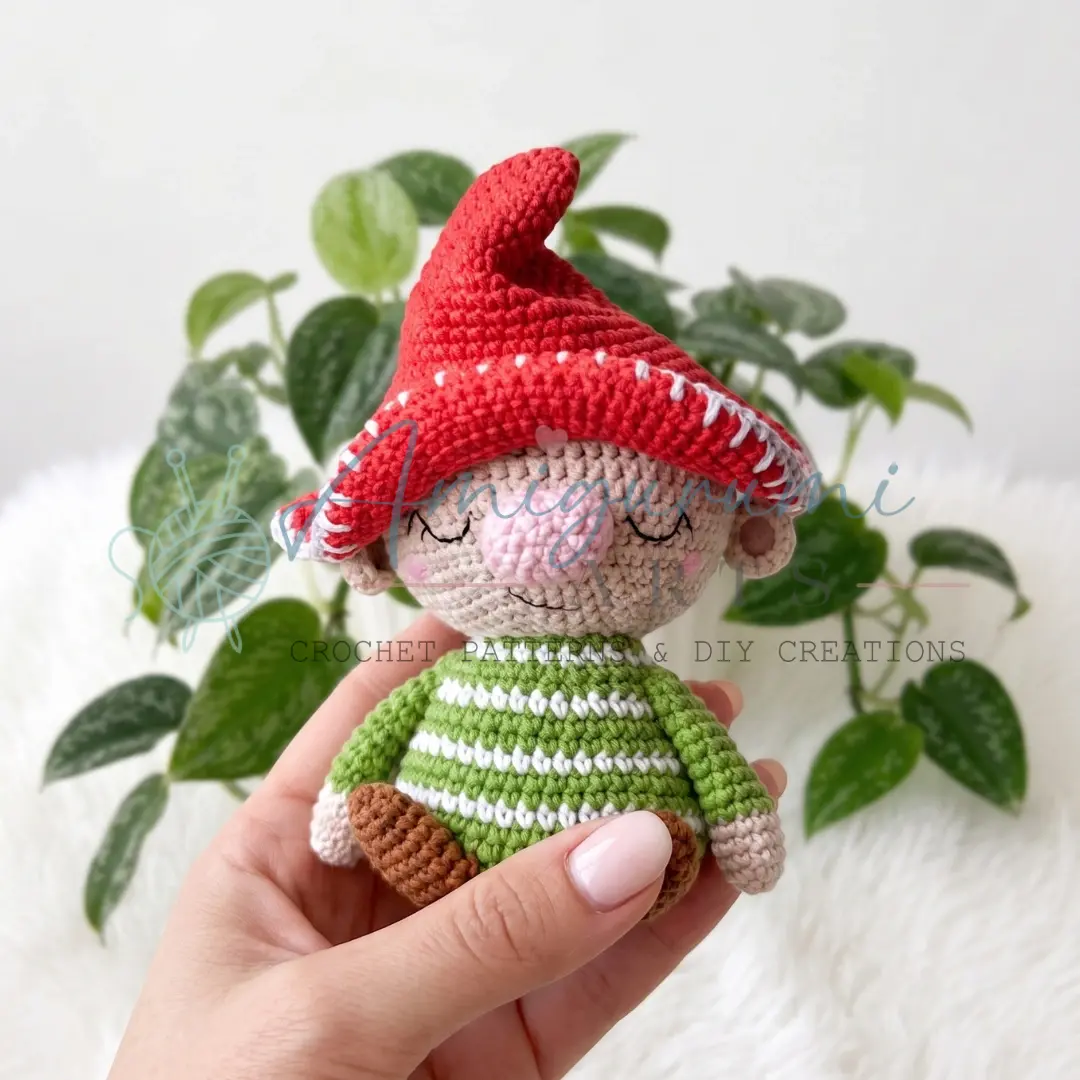 little gnome amigurumi crochet project crochet project detail 1