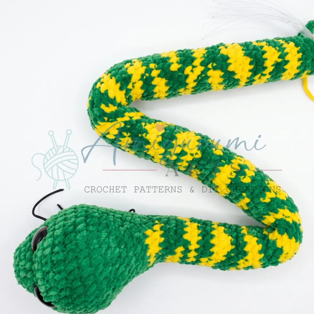 little snake amigurumi crochet project crochet project detail 1