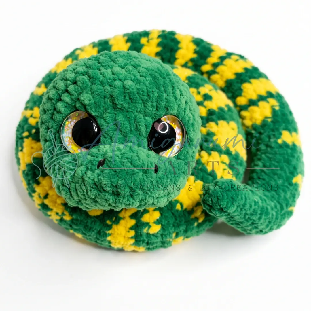 little snake amigurumi crochet project crochet project detail 2