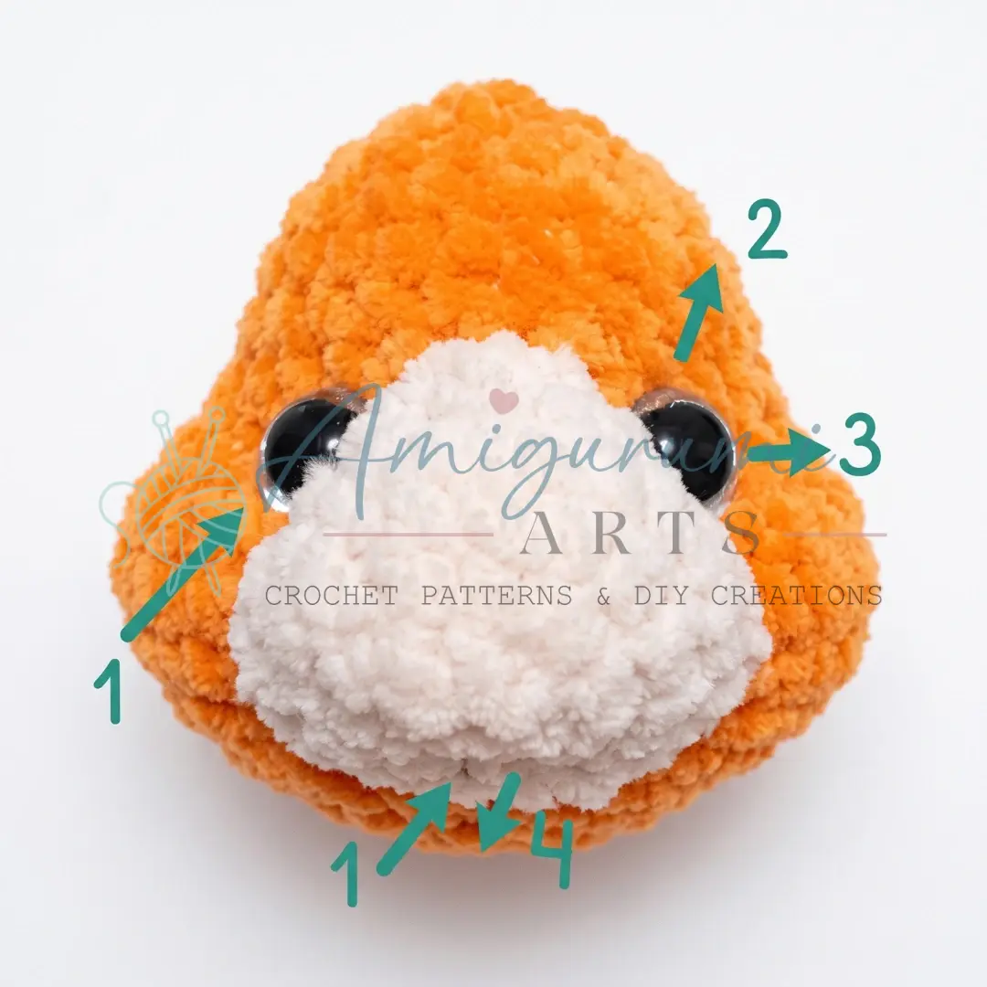 little squirrel amigurumi crochet project crochet project detail 8
