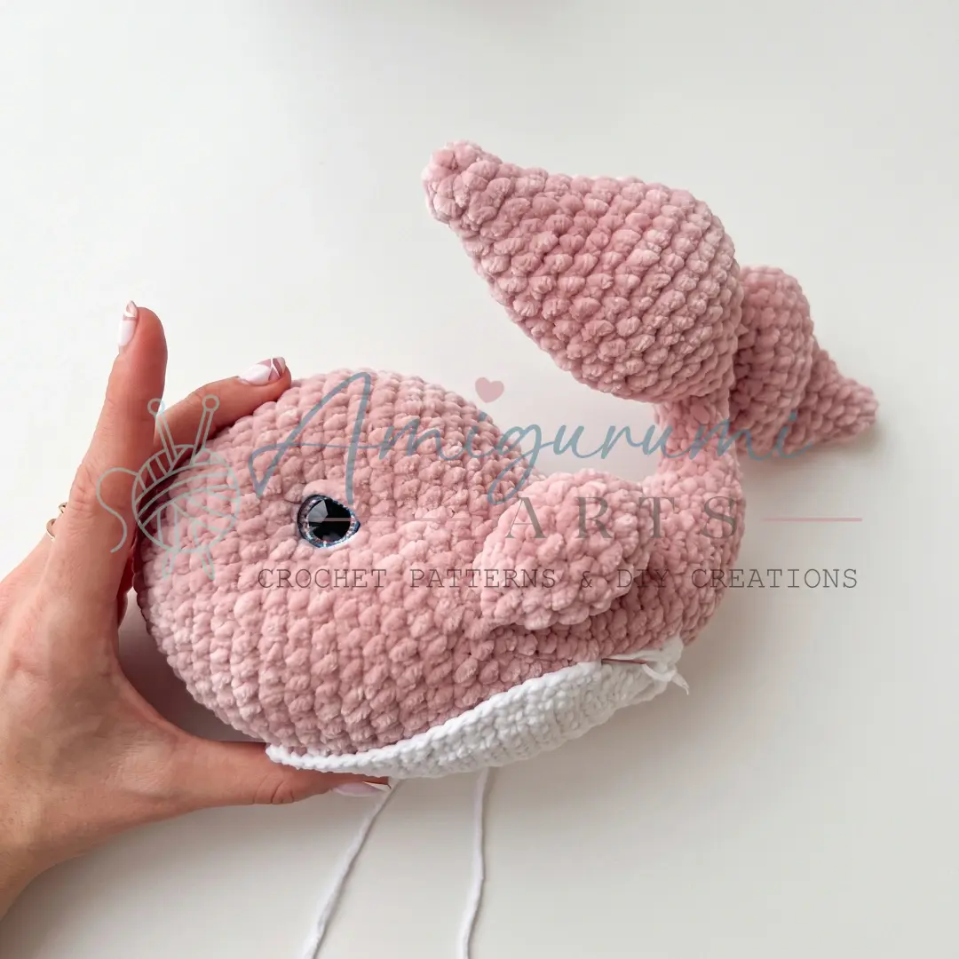 little whale amigurumi crochet project crochet project detail 2