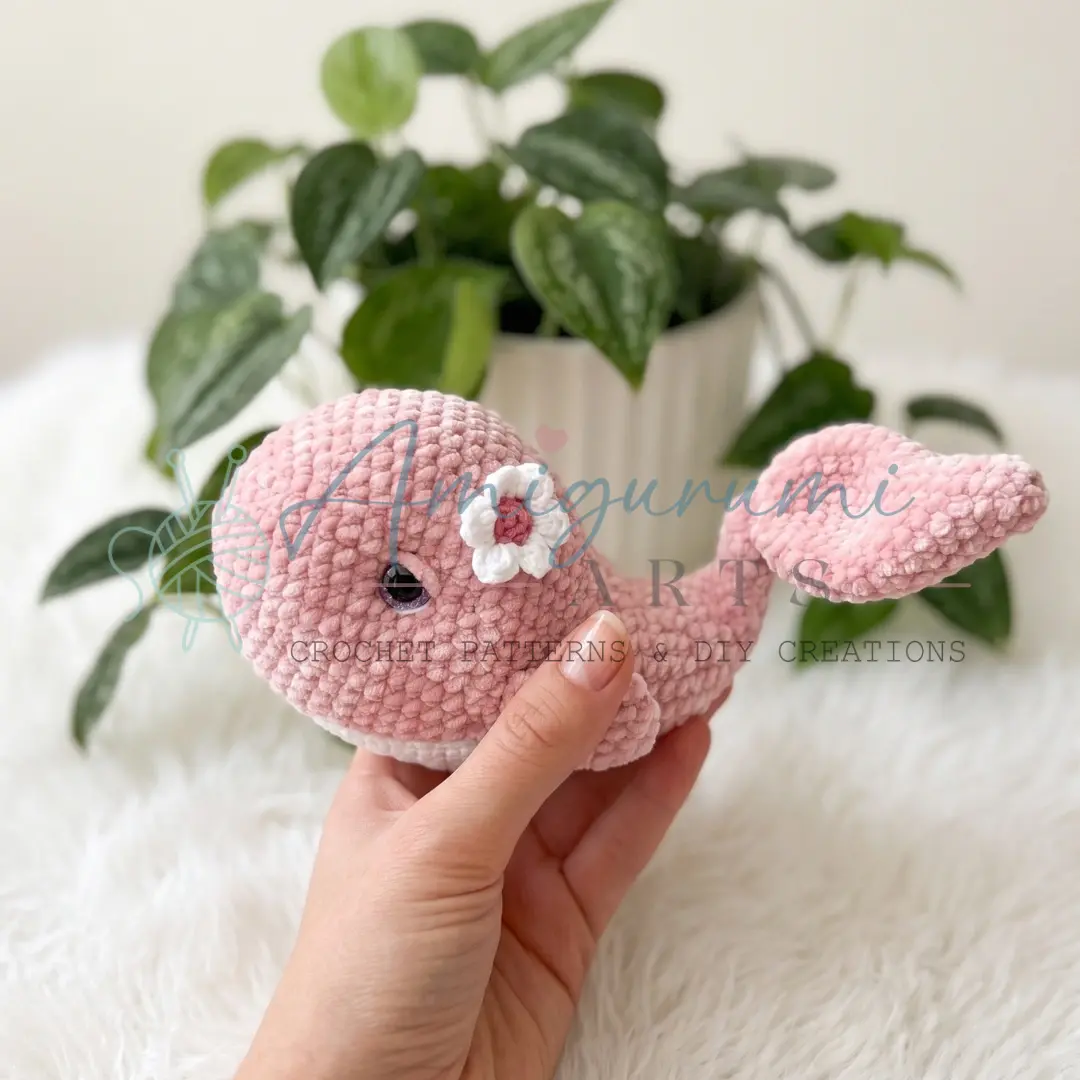 little whale amigurumi crochet project crochet project detail 4