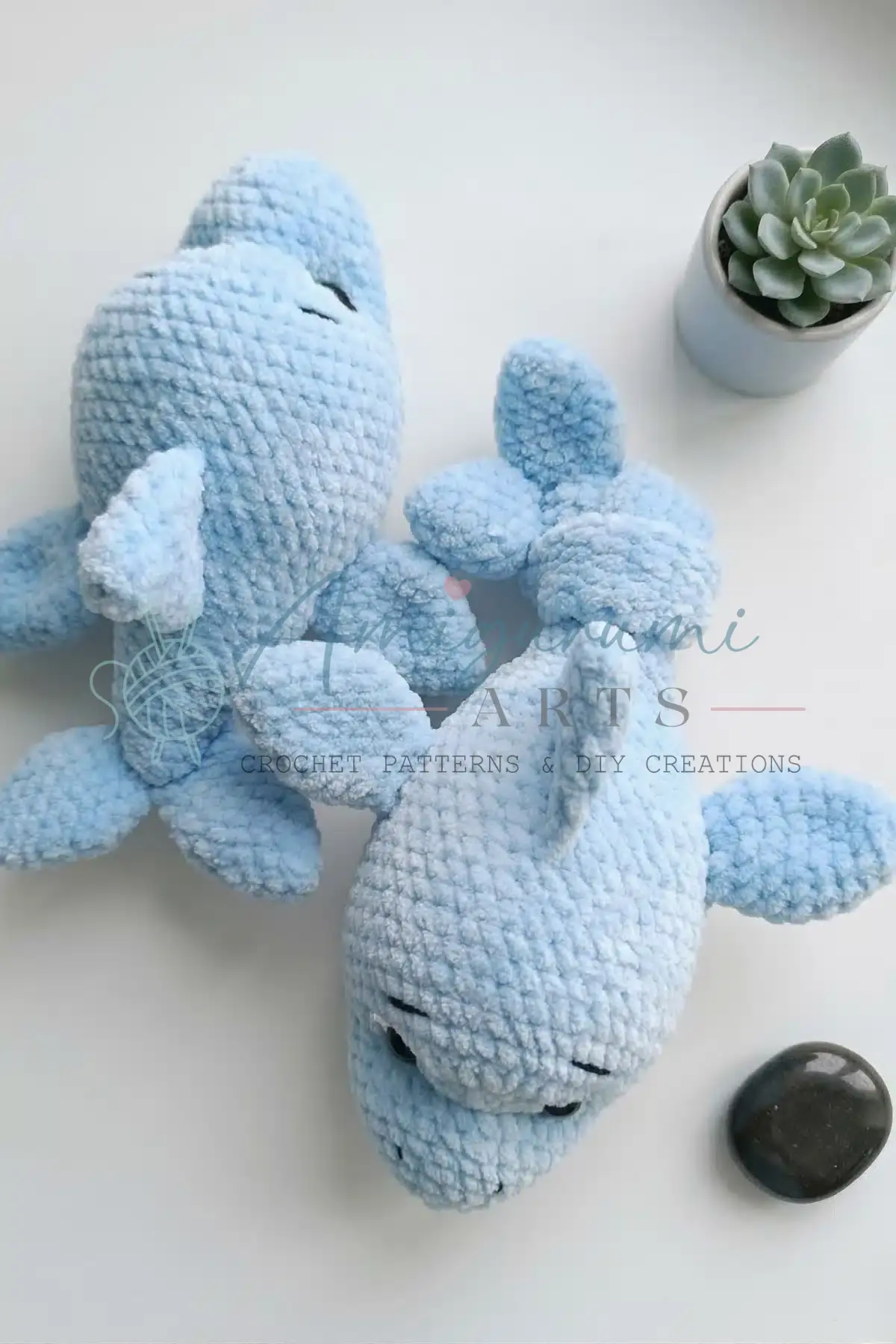 little whale amigurumi crochet project crochet project detail 8