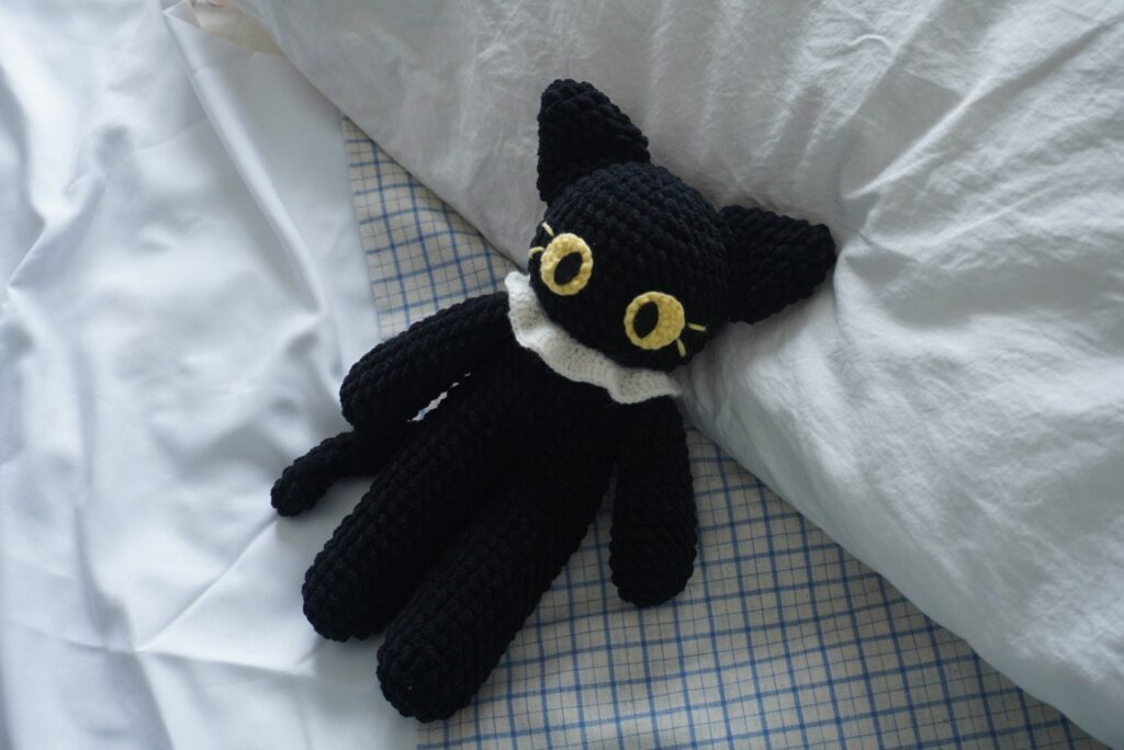 long cat amigurumi crochet project crochet project detail 1