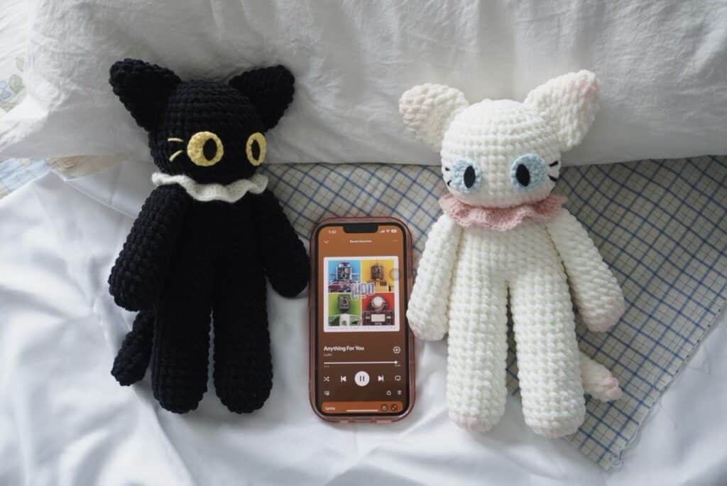 long cat amigurumi crochet project crochet project detail 2
