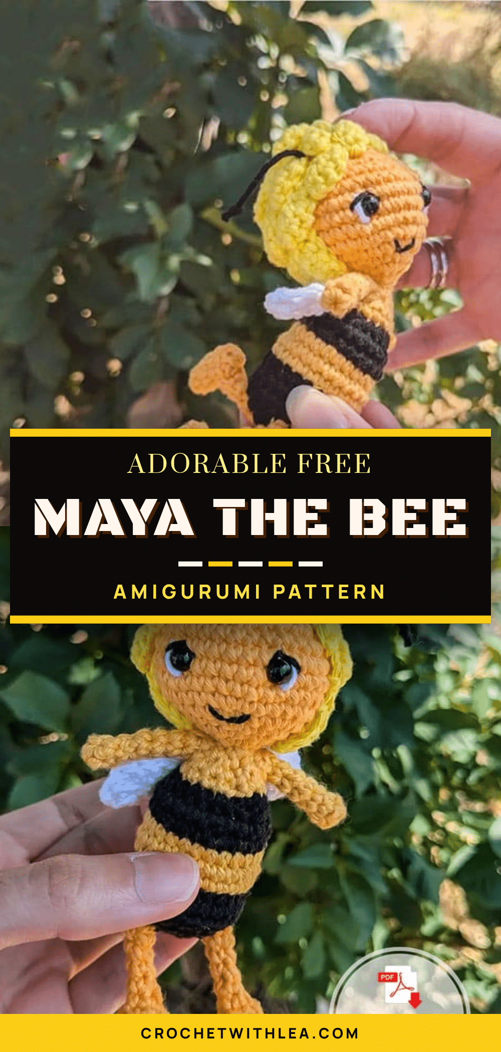 maya the bee amigurumi pattern crochet pattern