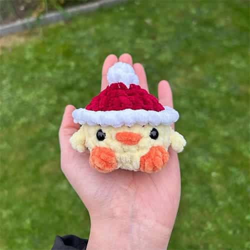 mini duck crochet pattern - featured image