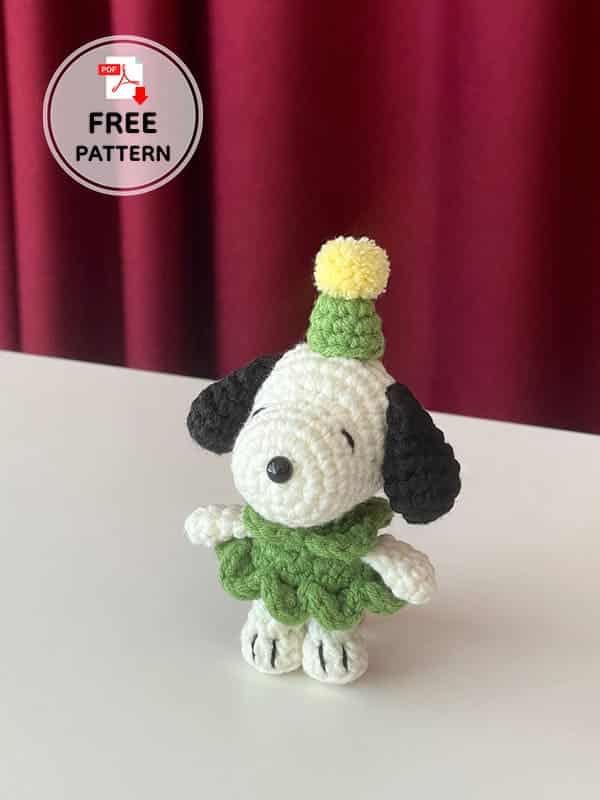 mini snoopy crochet pattern crochet project crochet project detail 1