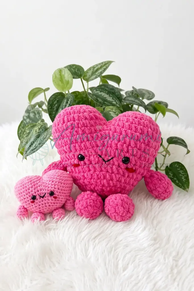 Mr. Heart Amigurumi Crochet Pattern - featured image