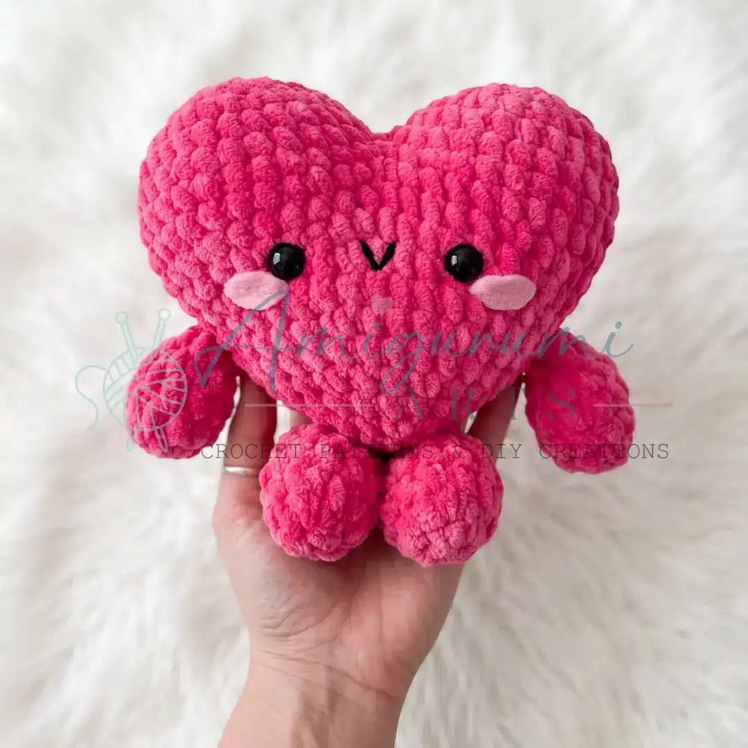 Mr. Heart Amigurumi Crochet Pattern crochet project crochet project detail 1