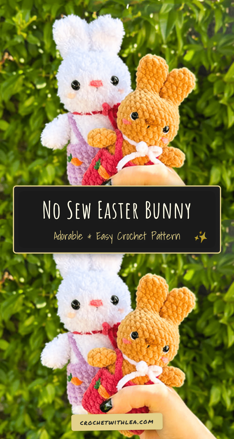 no sew easter bunny crochet pattern crochet pattern