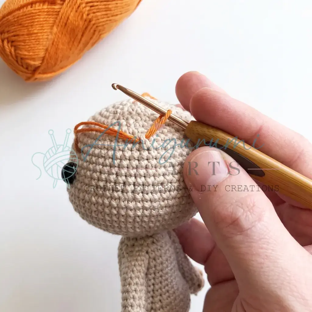 Orangette the Doll Amigurumi crochet project crochet project detail 11
