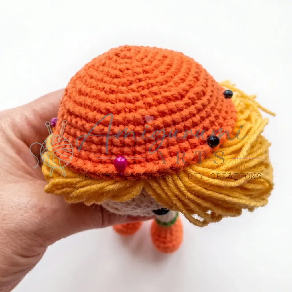 Orangette the Doll Amigurumi crochet project crochet project detail 14