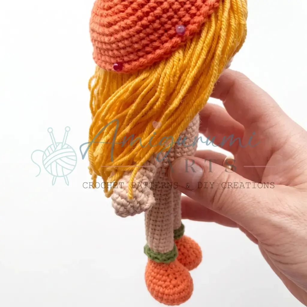 Orangette the Doll Amigurumi crochet project crochet project detail 2