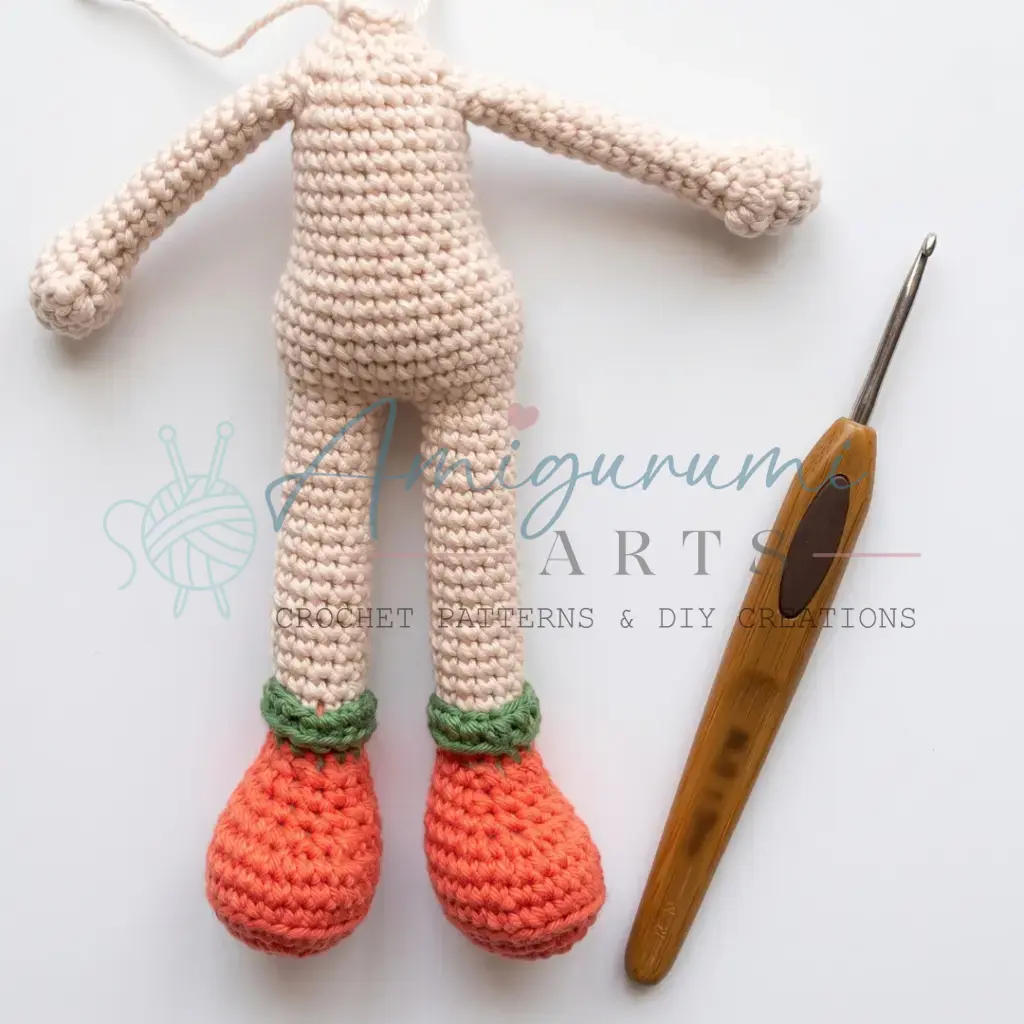 Orangette the Doll Amigurumi crochet project crochet project detail 6