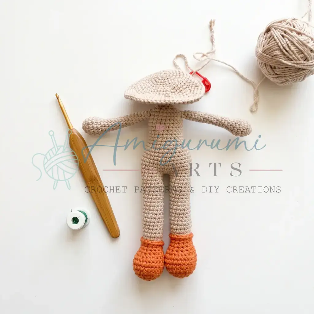 Orangette the Doll Amigurumi crochet project crochet project detail 8