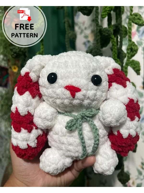 peppermint bunny amigurumi crochet project crochet project detail 1