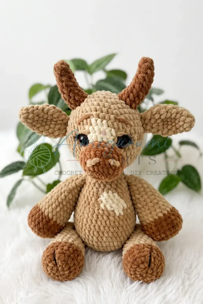 Senya the Bull Calf Amigurumi - featured image