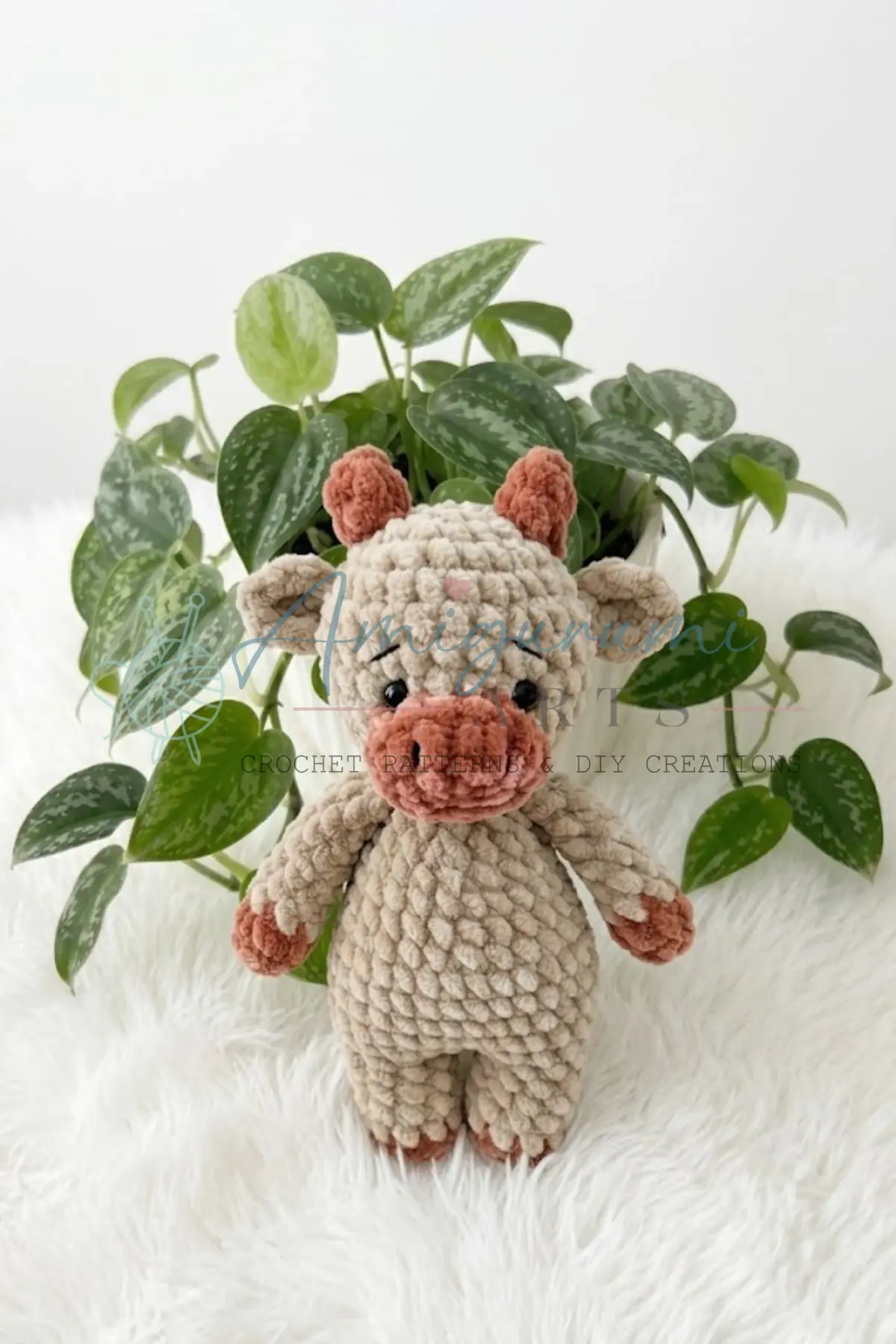 Senya the Bull Calf Amigurumi crochet project crochet project detail 6