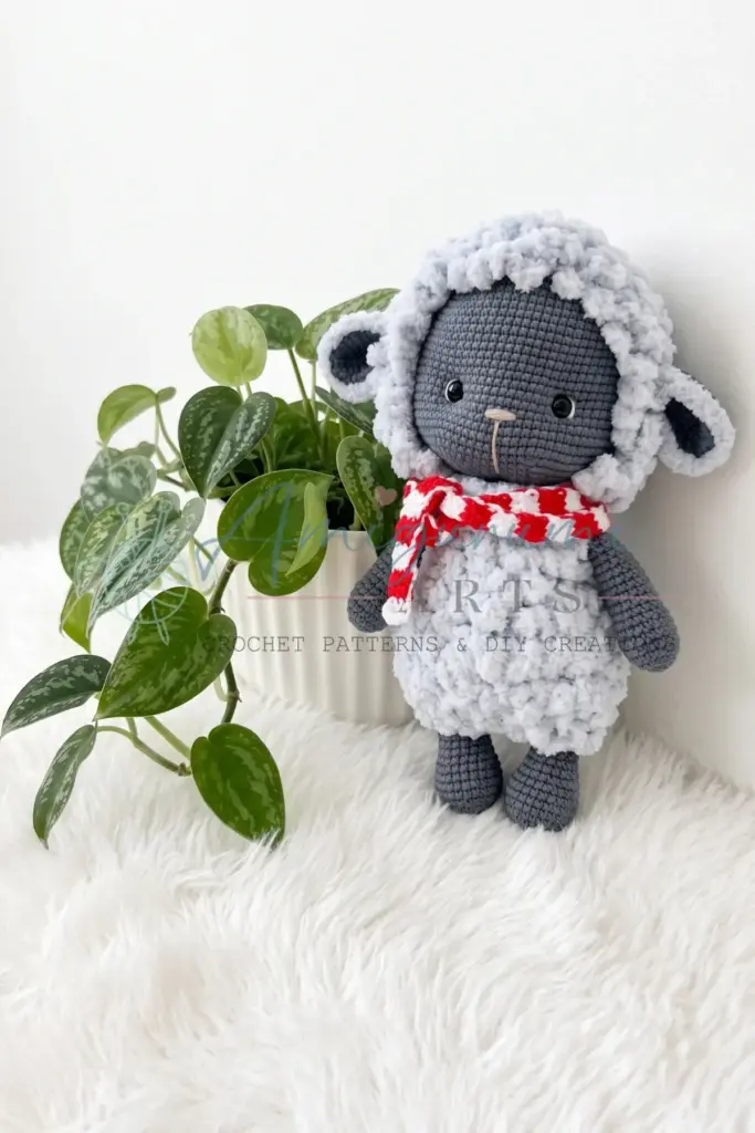 sheep amigurumi pattern - featured image