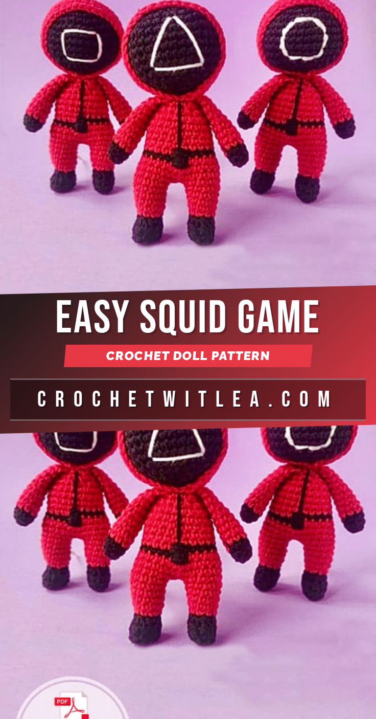 Squid Game crochet doll crochet pattern