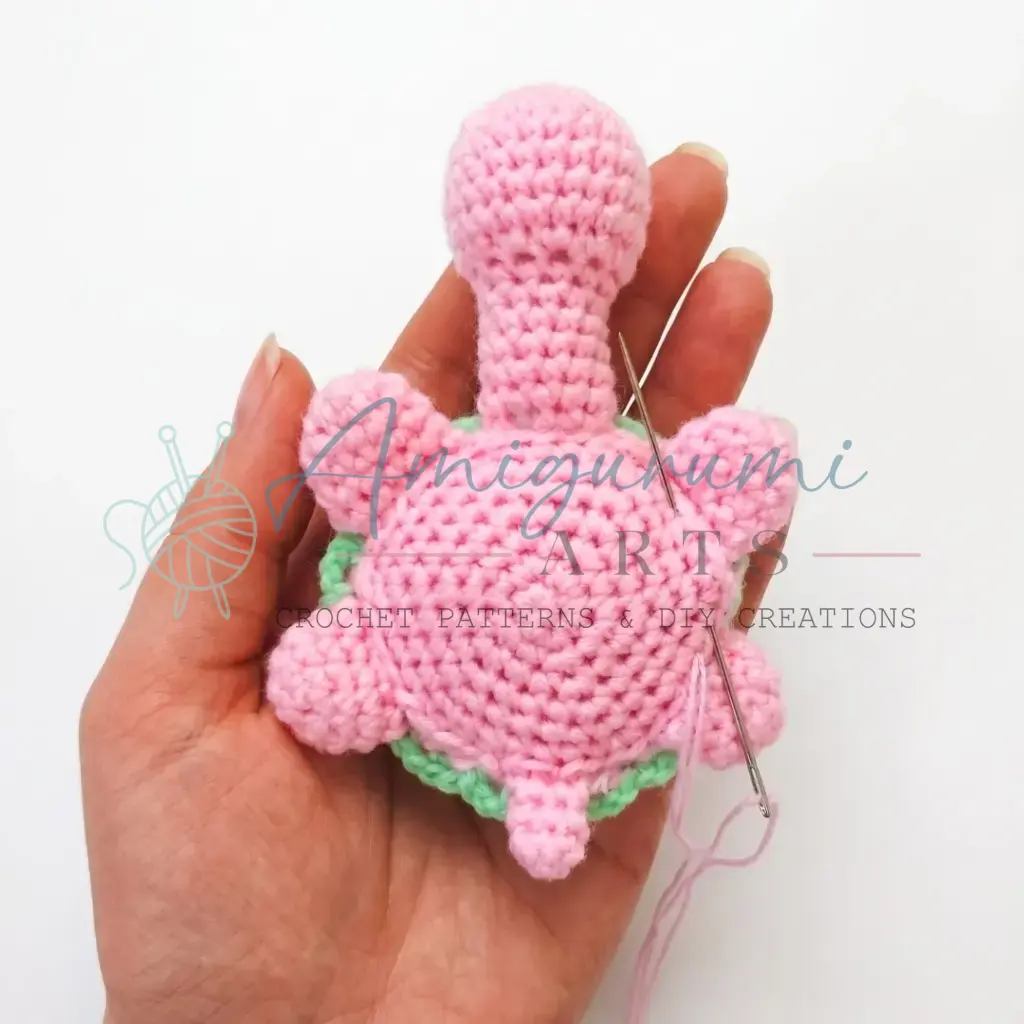 Tata the Turtle Amigurumi crochet project crochet project detail 5