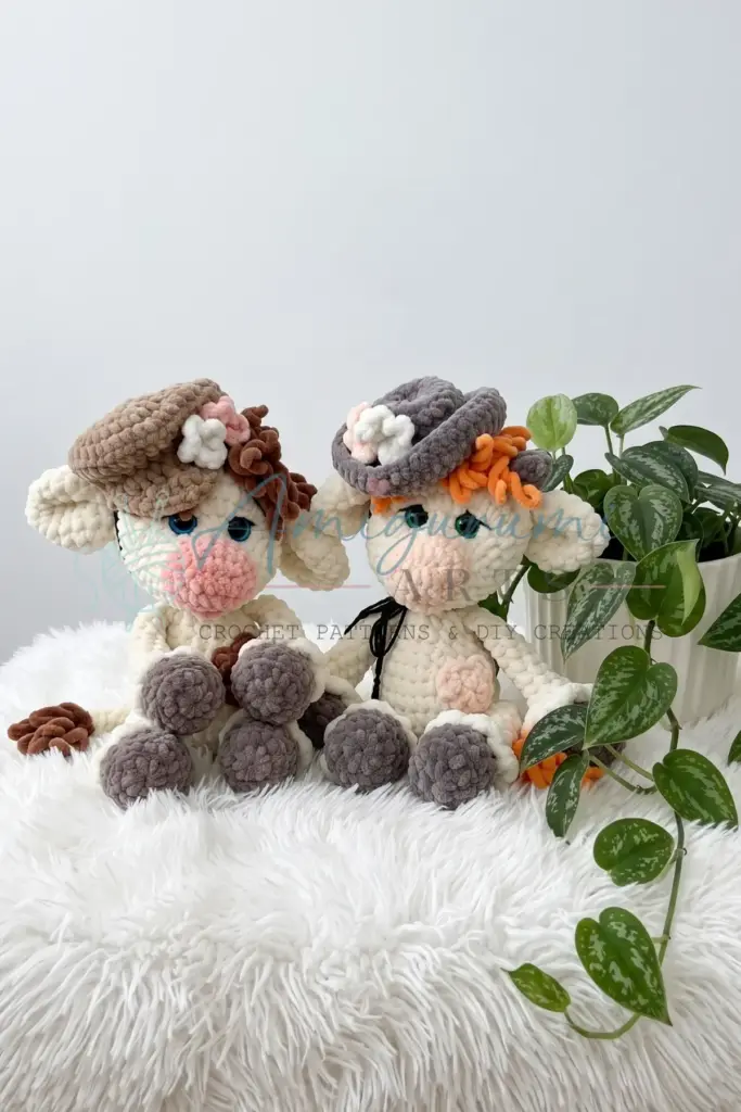 white bull calf amigurumi - featured image
