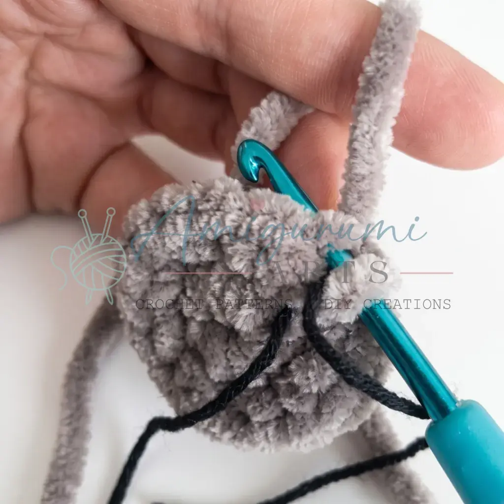 white bull calf amigurumi crochet project crochet project detail 3