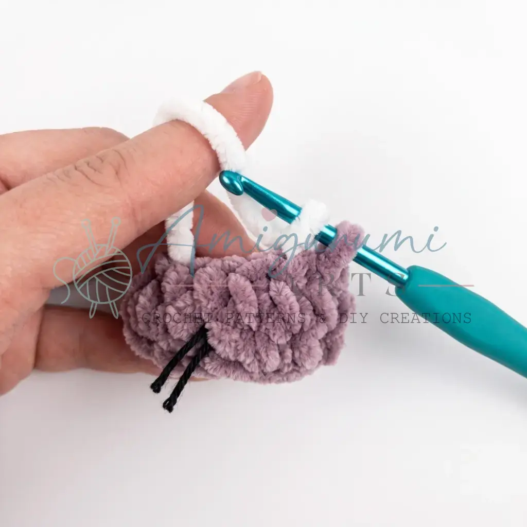 white bull calf amigurumi crochet project crochet project detail 5