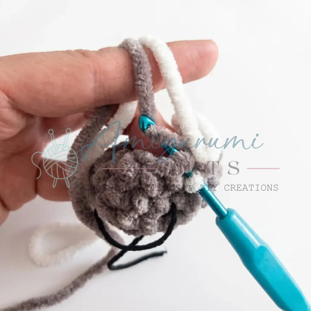 white bull calf amigurumi crochet project crochet project detail 6