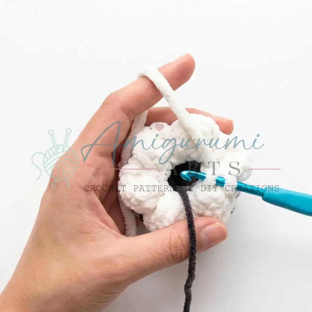 white bull calf amigurumi crochet project crochet project detail 9